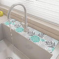 24" X 5.5" Kitchen Sink Splash Guard Faucet Mat Flora Super Absorbent Fast by Unknown