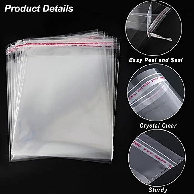 Clear Resealable Cellophane Plastic Bags - Image 5
