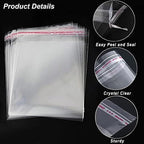 Clear Resealable Cellophane Plastic Bags Self Adhesive - Image 3