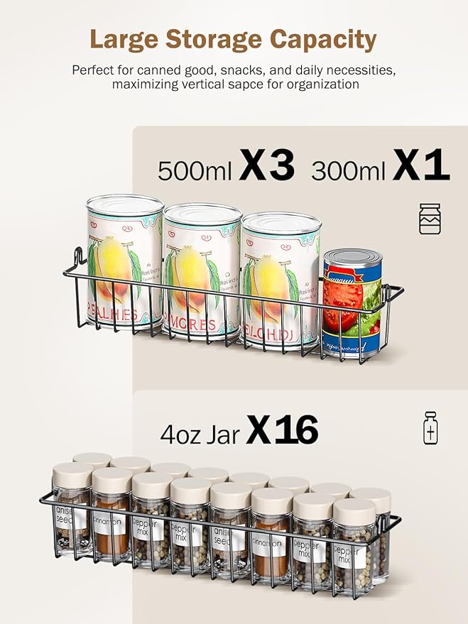 Delamu Over The Door Pantry Organizer, 9-Tier Pantry Door Organizers and Storage - Image 5