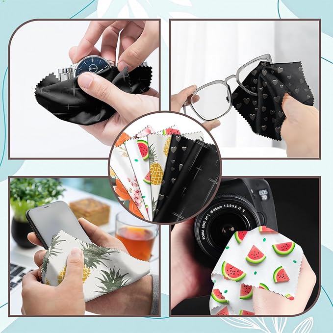 6 PCS Glasses Cleaning Cloth Eyeglass Lens Microfiber Cleaning Cloth Reusable - Image 4
