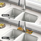 Sunflowers and songbirds Kitchen sink faucet pad, strong water absorption - Image 4