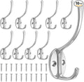 10 Pack Coat Hooks Wall Mounted by Homanu