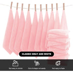 MOONQUEEN Microfiber Facial Cloths Fast Drying Washcloth 12 Pack - Image 3