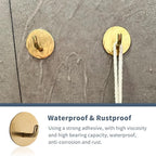 Adhesive Hooks Heavy Duty Waterproof in Shower Hooks - Image 2