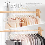 HOUSE DAY Premium Velvet Clothes Hangers Non-Slip Flocked Felt Hangers Heavy - Image 8