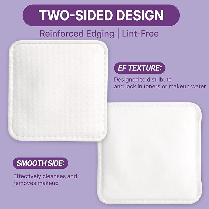 Extra Large Cotton Pads, Lint-Free Triple-Layer, Soft & Hypoallergenic - Image 5