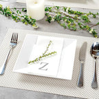 Luxenap 15.8 X 7.9 Inch Linen-Feel Guest Towels, 2000 Lettered Hand Towels - Image 3