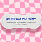 Livlit Ultra Thin Panty Liners Sanitary Pads, 100% Certified Organic Cotton - Image 5