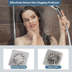25 Packs - Disposable Shower Drain Hair Catcher 3.94 Inches Square Drain Hair - Image 3