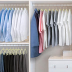 IEOKE Velvet Hangers 50 Pack: Felt Clothes Hangers Heavy Duty Shirt Sweater - Image 8