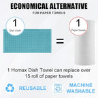 Homaxy 100% Cotton Terry Kitchen Towels, Checkered Designed, Soft and Super - Image 7