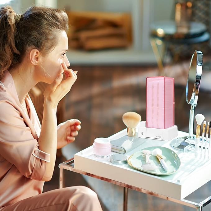 Automatic Cotton Pad Holder, Square Press Out Cosmetic Cotton Makeup Removers - Image 6