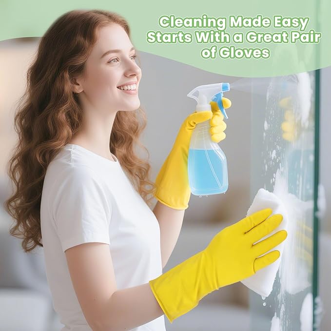 Cleaning Gloves for Dishwashing, 4/5 Pairs Reusable Kitchen Gloves for Wash - Image 4