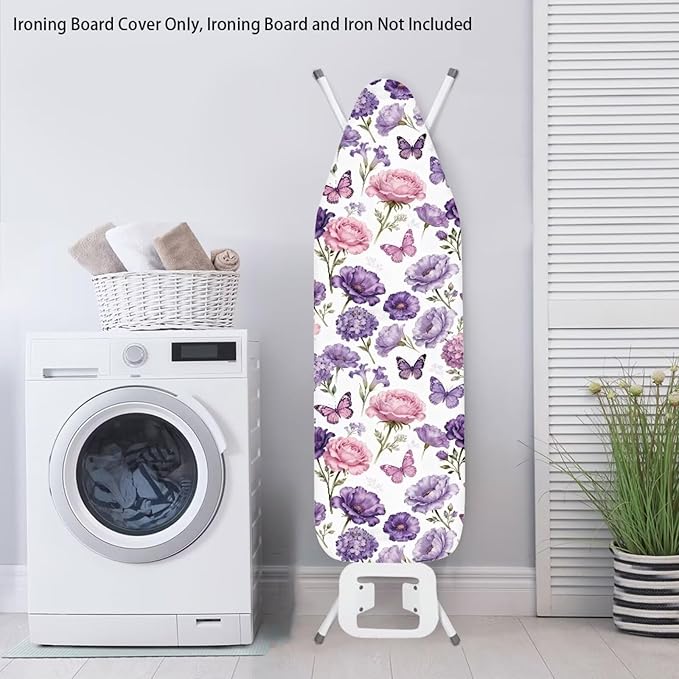 Butterfly Rose Flower Iron Board Cover - Image 3