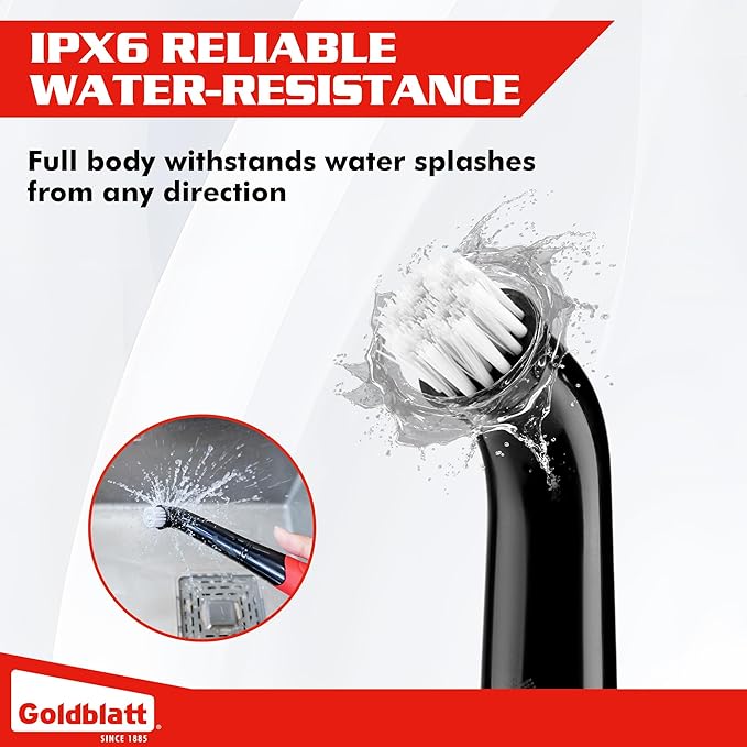 Goldblatt Cordless Electric Spin Scrubber 18-Piece Kit, Power Scrubber - Image 4