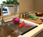 Ahyuan Roll up Dish Drying Rack Over The Sink Kitchen Roll up Sink Drying Rack - Image 3