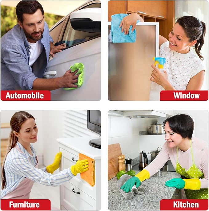 AIDEA Microfiber Cleaning Cloth 24 Pack, Microfiber Towels - Image 5