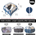 Collapsible Laundry Basket, 90L Foldable Pop-up Laundry Hamper - Image 2