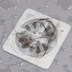 25 Pack, Square Shower Drain Mesh Sticker, - Image 6