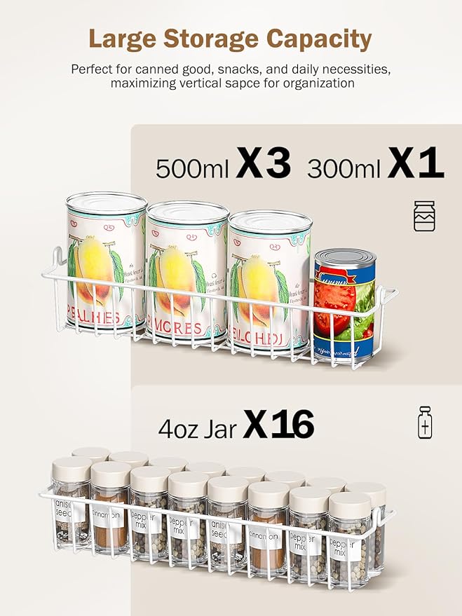 Delamu Over The Door Pantry Organizer, 8-Tier Pantry Door Organizers and Storage - Image 5