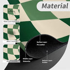 Kitchen Sink Splash Guard，Green-and cream checkered Faucet Mat Sink - Image 4