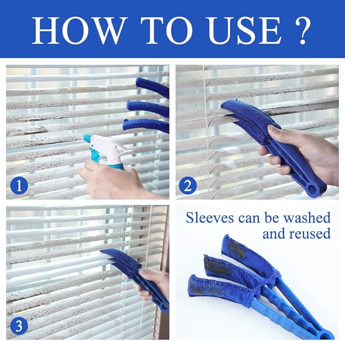 Hiware Window Blind Cleaner Duster Brush - Image 3