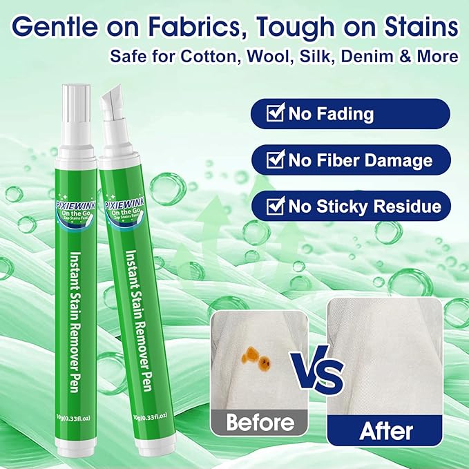 Stain Remover Pens for Clothing, 5 Pack – Instant Stain Removal Pen for Clothes - Image 4