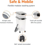 Amazon Basics 3-Piece Airtight Pet Food Storage Container Combo - Image 2