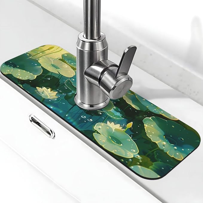 Faucet Draining Mat For Kitchen Sink by indokyeyqaz