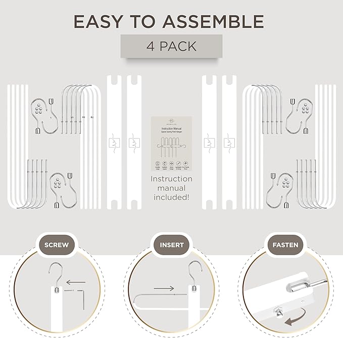 MORALVE Pants Hangers Space Saving - Image 7