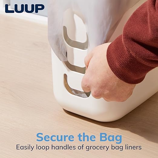 STORi Luup Bathroom Wastebasket 2pk, Secure Grocery Bags, Plastic Garbage - Image 4