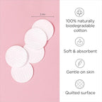 Diane Multi-Layer Cotton Rounds, 100% Pure Cotton, Hypoallergenic, Biodegradable - Image 2