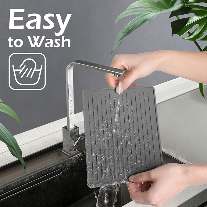 Dish Drying Mats, Heat-resistant Silicone Mat - Image 4