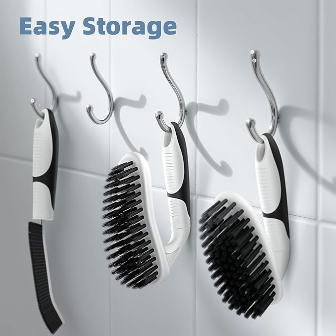 Scrub Brush Set, Heavy Duty Scrub Brushes Crevice Cleaning Brush - Image 8