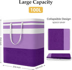 StorageRight Large Collapsible Laundry Basket Hamper - Image 2