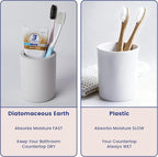 Drying Stone Toothbrush Holder, Diatomite Toothbrush Holders - Image 8