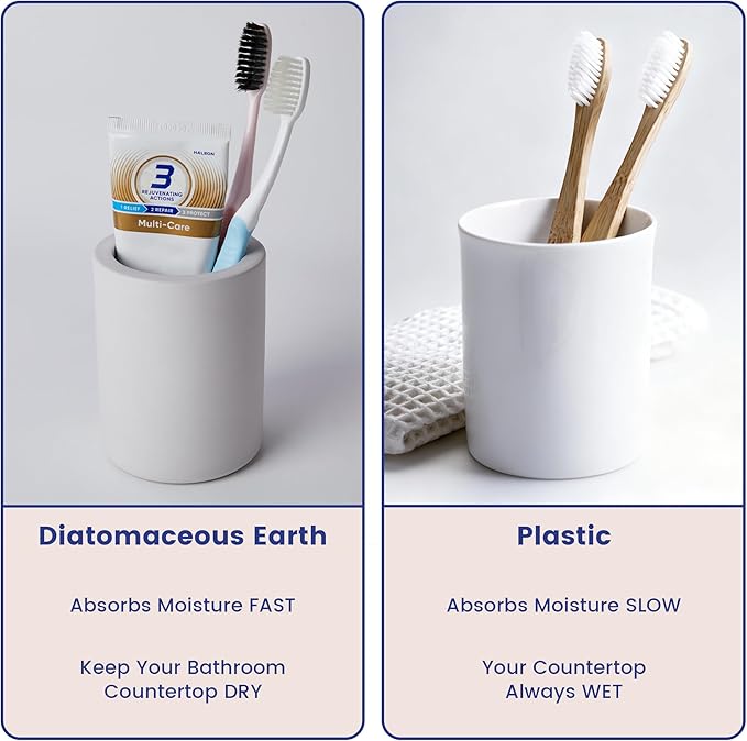 Drying Stone Toothbrush Holder, Diatomite Toothbrush Holders - Image 8
