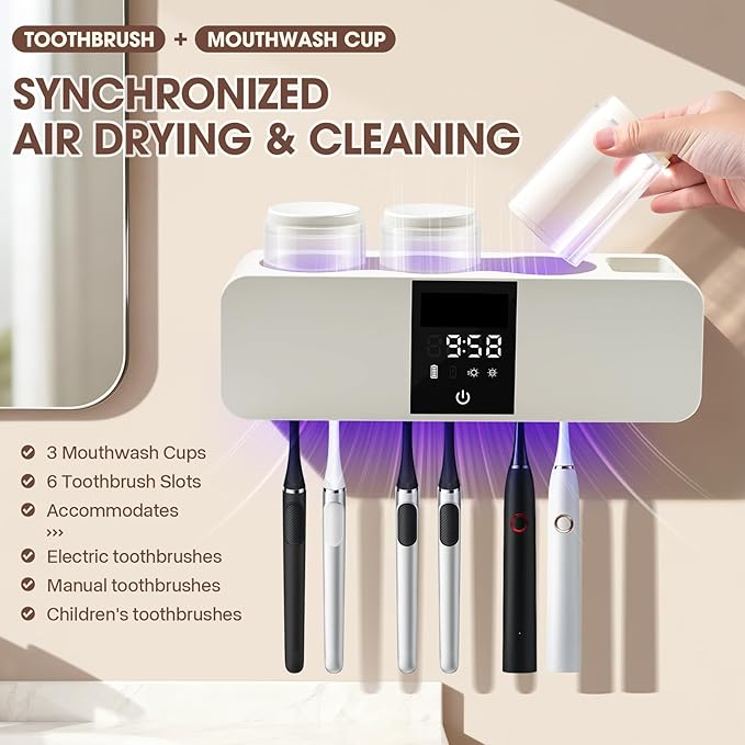 3 in 1 Toothbrush Cleaner Holders - Image 4