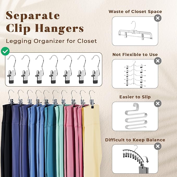 HOUSE DAY Tank Top Hanger 2 Pack and Yoga Pant Hangers - Image 4