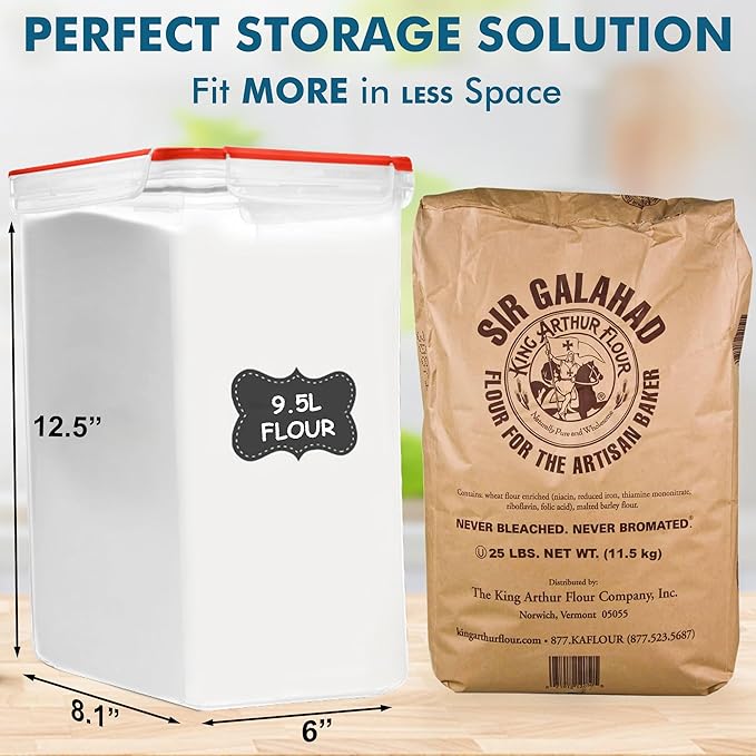 Shazo 2 PC Extra Large Bulk Food Storage Containers - Image 3