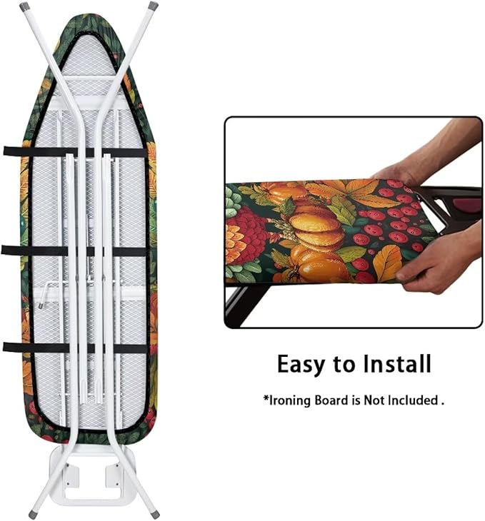 Turkey Thanksgiving Ironing Board Cover Standard Size Holiday Ironing Board Pad - Image 4