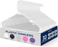 SereneLife 30 Pack Plastic Hangers, Space-Saving Closet Organizers, Durable and by SereneLife