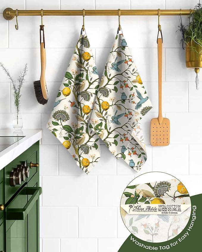 Flour Sack Kitchen Towels Set of 2-18x26 Cotton Dish Towels - Image 3