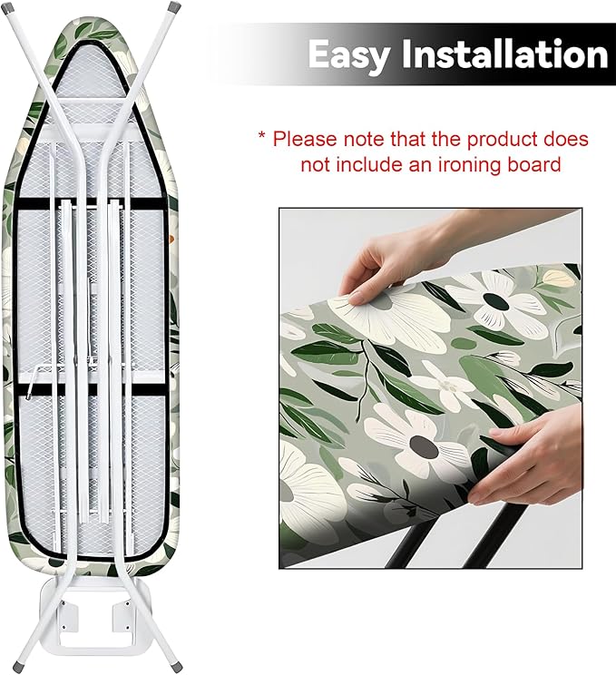 Floral Ironing Board Cover, Standard Size Cotton Iron Board Covers - Image 2