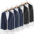 40" All Clear Garment Bags for Hanging Clothes, 5 Packs Suit Bags for Closet by Perber