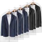40" All Clear Garment Bags for Hanging Clothes, 5 Packs Suit Bags for Closet by Perber