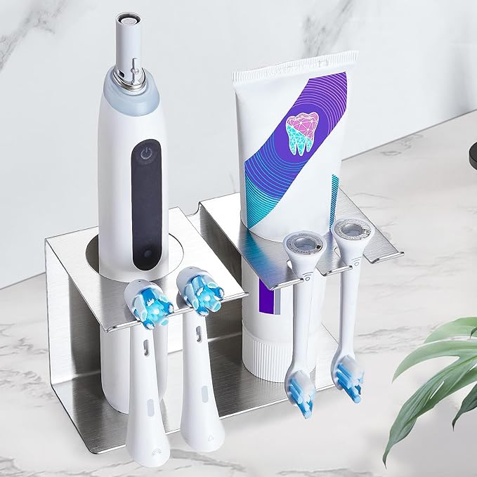 Toothbrush Head Holders, Electric Tooth Brush Head Holder, Wall Mounted by WelcometotheYAYINLI