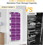 Over The Door Organizer 5 Tiers, Extra Large Behind Door Storage of 10 - Image 5
