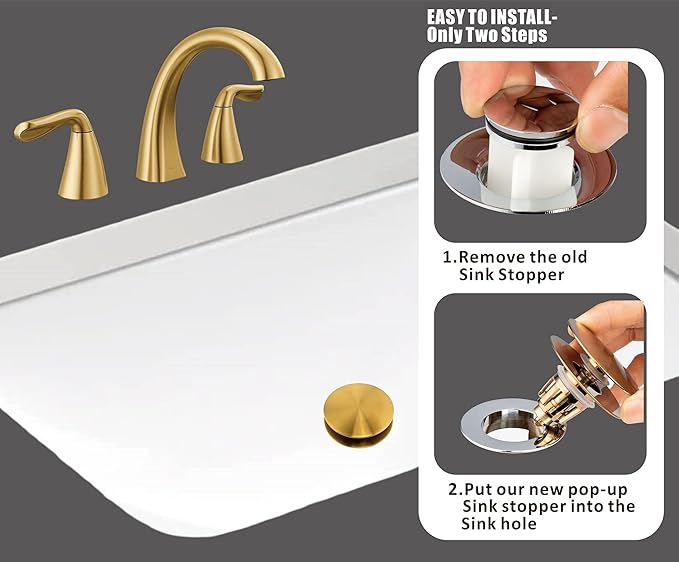 Artiwell Universal Bathroom Sink Drain Stopper, Fits Most Pop-Up Drains - Image 3